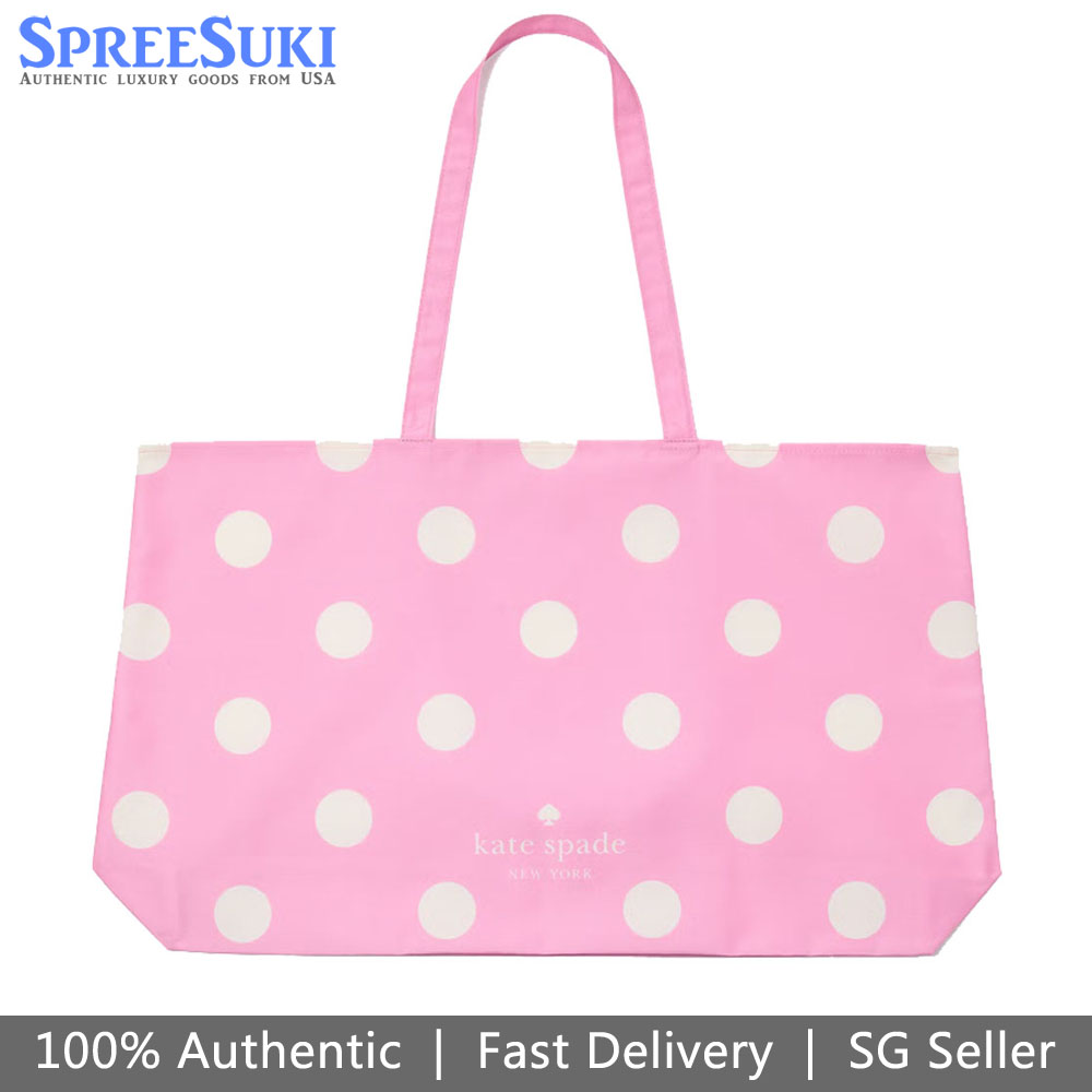 Kate Spade Reusable Cloth Tote Pink # KSTOTE02
