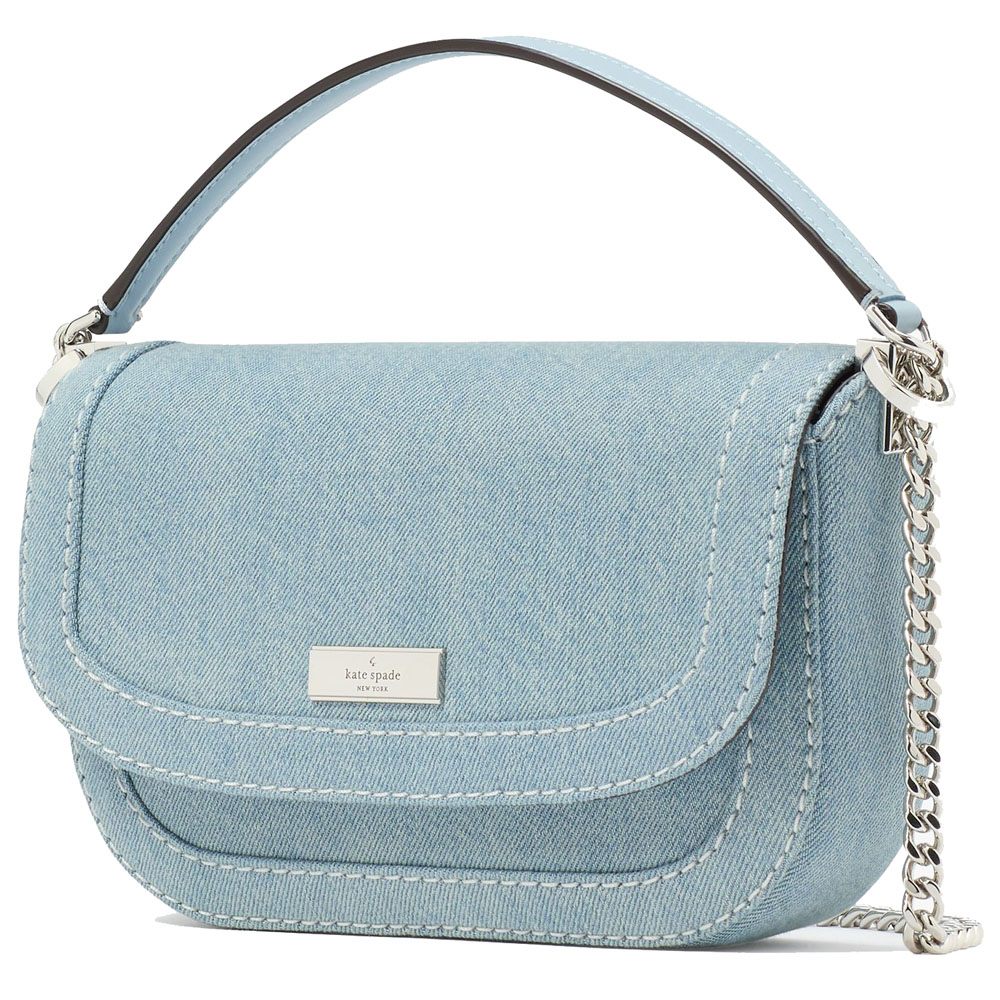Kate Spade Krista Denim Chain Crossbody Blue Multicolor # KK102