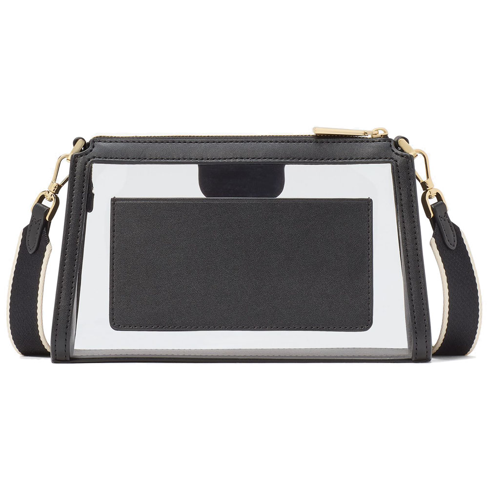 Kate Spade Clare Clear Small Crossbody Black # KK276