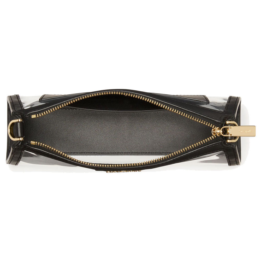 Kate Spade Clare Clear Small Crossbody Black # KK276