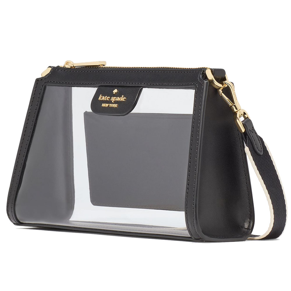 Kate Spade Clare Clear Small Crossbody Black # KK276