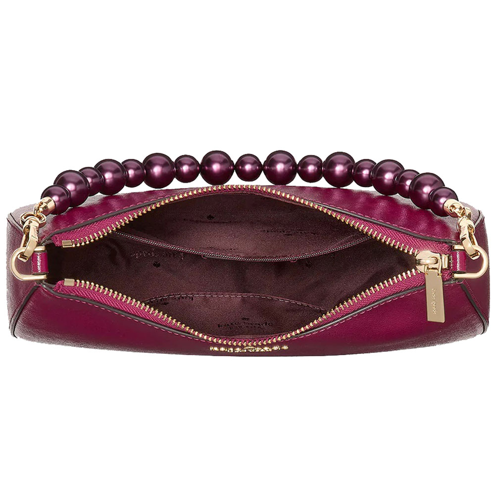 Kate Spade Madison Faux Pearl Medium Convertible Crossbody Dark Raspberry # KI932D1