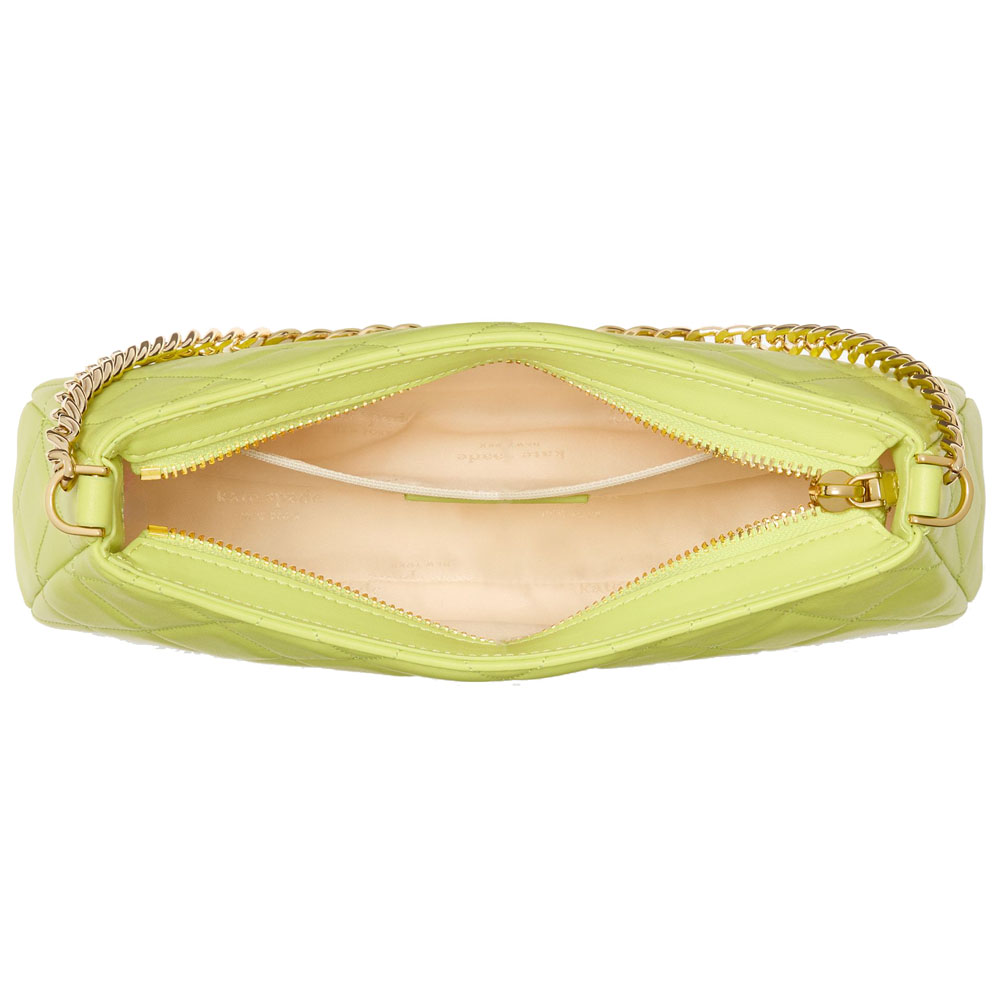 Kate Spade Smooth Quilted Convertible Crossbody Lime Slushy # KH428