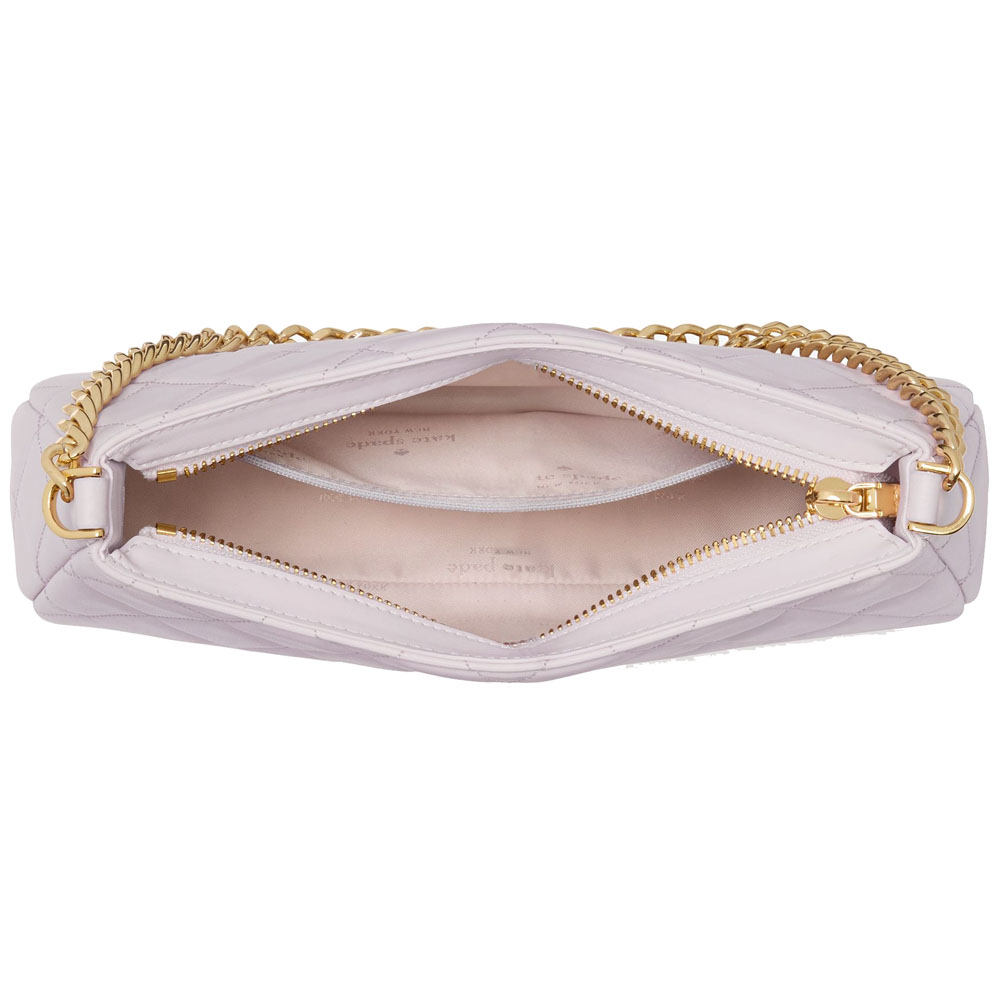 Kate Spade Smooth Quilted Convertible Crossbody Pale Amethyst # KH428
