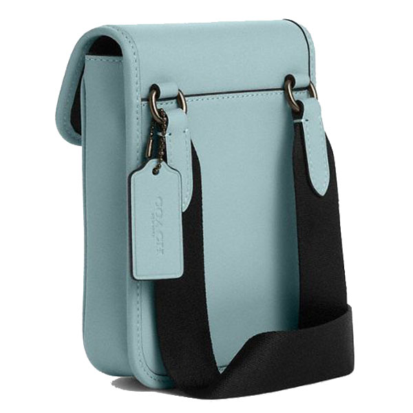 Coach Racer Phone Crossbody Bag Light Blue # CAJ42