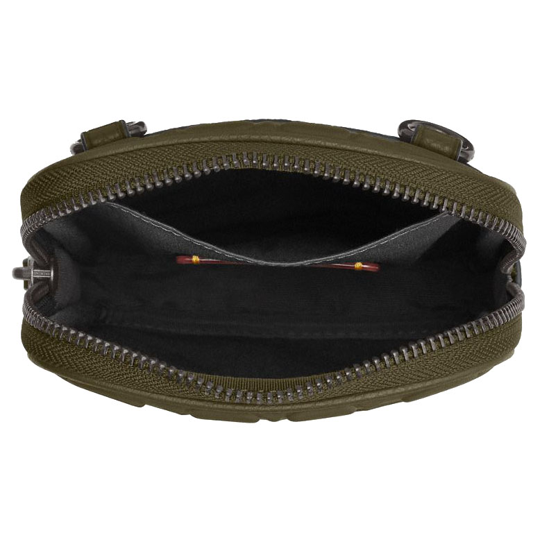 Coach Aden Crossbody Bag In Signature Leather Black Copper Olive Drab # CAJ37