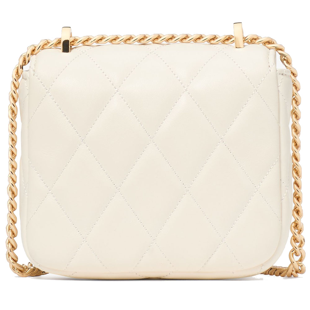 Kate Spade Carey Quilted Micro Flap Crossbody Meringue # KJ956