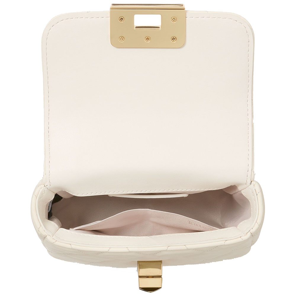 Kate Spade Carey Quilted Micro Flap Crossbody Meringue # KJ956