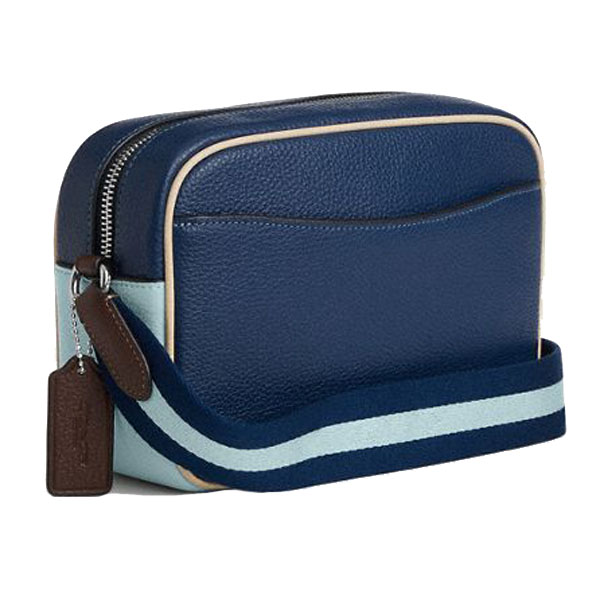 Coach Jamie Camera Bag In Colorblock Deep Blue Light Blue # CBA55