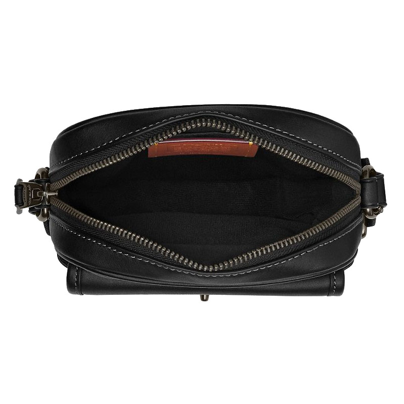 Coach Turnlock Crossbody Bag Gunmetal Black # CAJ31