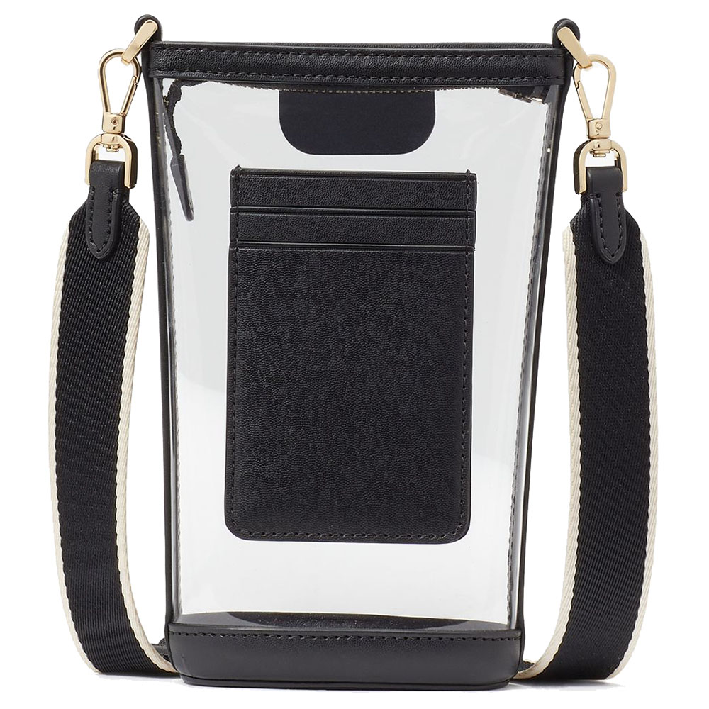 Kate Spade Clare Clear Phone Crossbody Black Multi # KG085