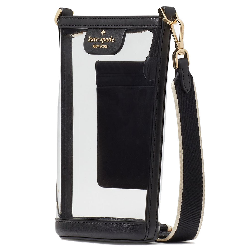 Kate Spade Clare Clear Phone Crossbody Black Multi # KG085