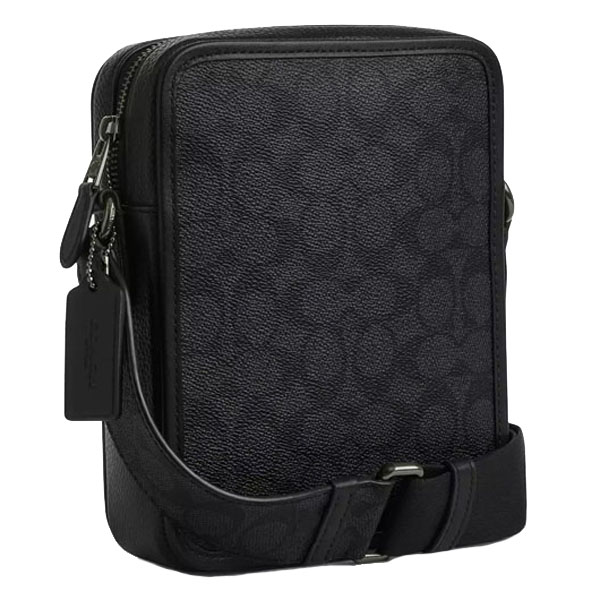 Coach Sullivan Crossbody In Signature Canvas With Patches Gunmetal Charcoal Multi # CAT79