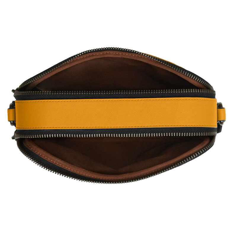Coach Graham Crossbody Bag In Colorblock Signature Canvas Tan Buttercup # CAX46