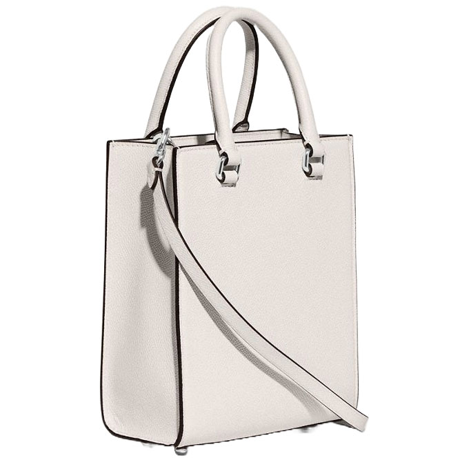 Coach Tote 16 With Signature Canvas Chalk # CJ795