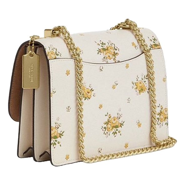 Coach Klare Crossbody Bag With Spring Blossom Print Chalk Multi # CAL39