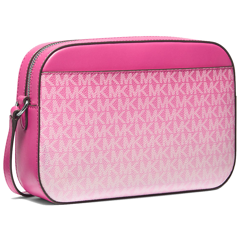 Michael Kors Jet Set Large Ombré Signature Logo Crossbody Body Dragonfruit # 35R5STTC9V