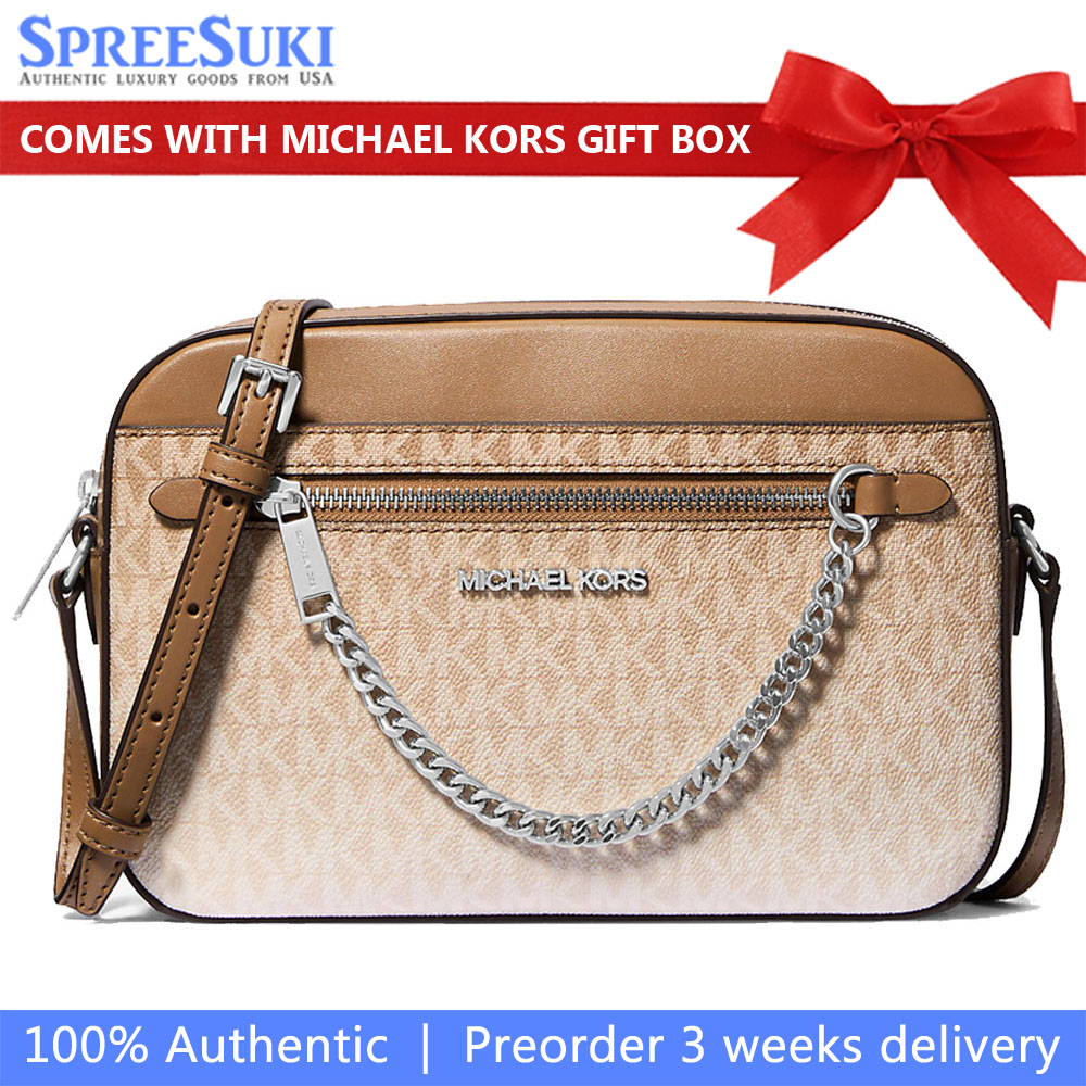 Michael Kors Jet Set Large Ombré Signature Logo Crossbody Body Husk # 35R5STTC9V