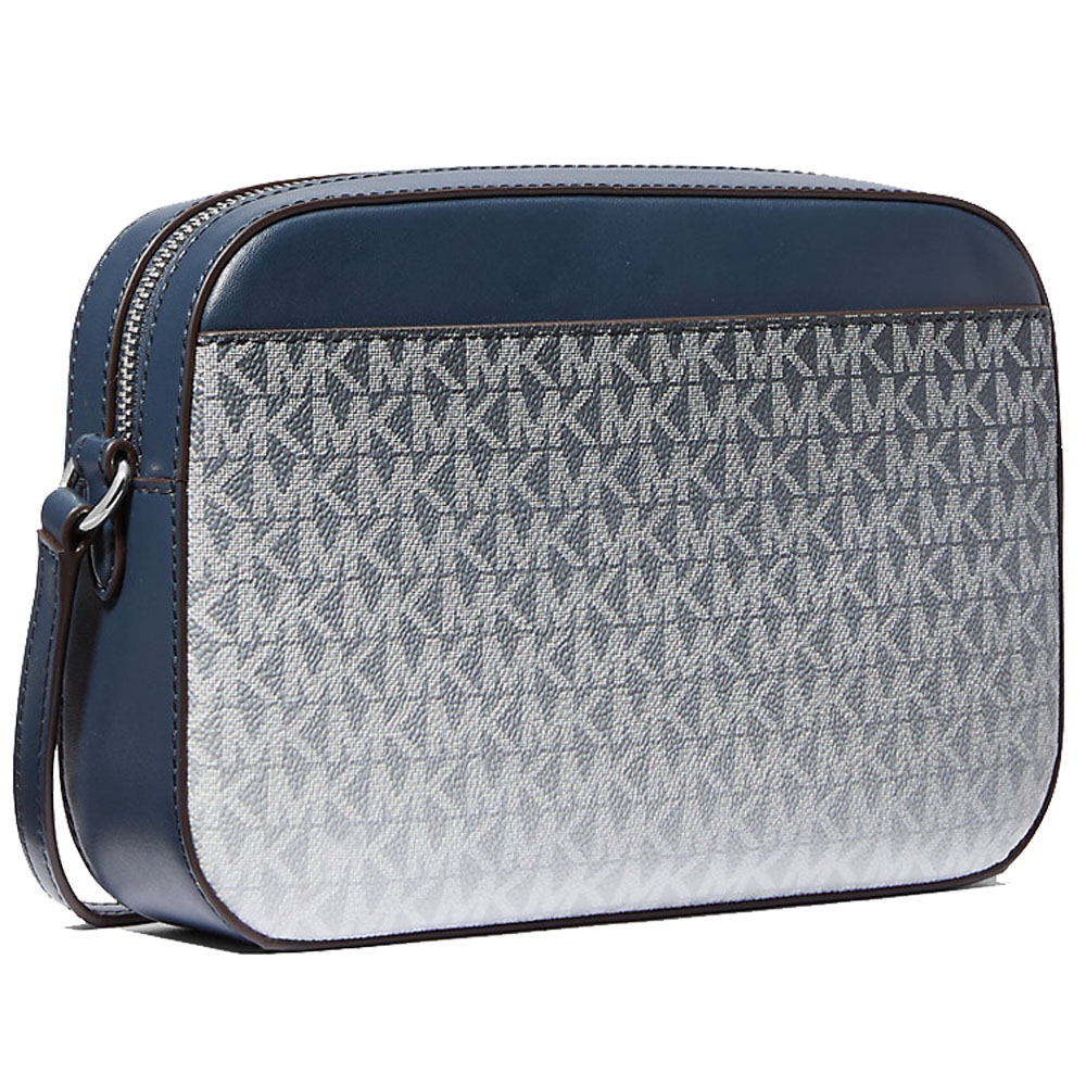 Michael Kors Jet Set Large Ombré Signature Logo Crossbody Body Navy # 35R5STTC9V