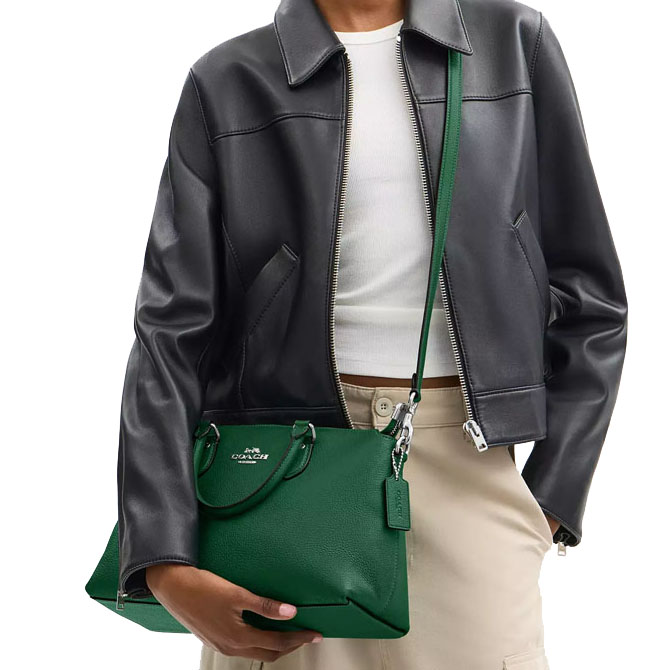 Coach Georgia Satchel Bag Shamrock # CR156