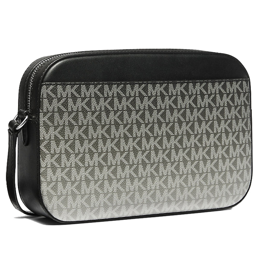 Michael Kors Jet Set Large Ombré Signature Logo Crossbody Body Black # 35R5STTC9V