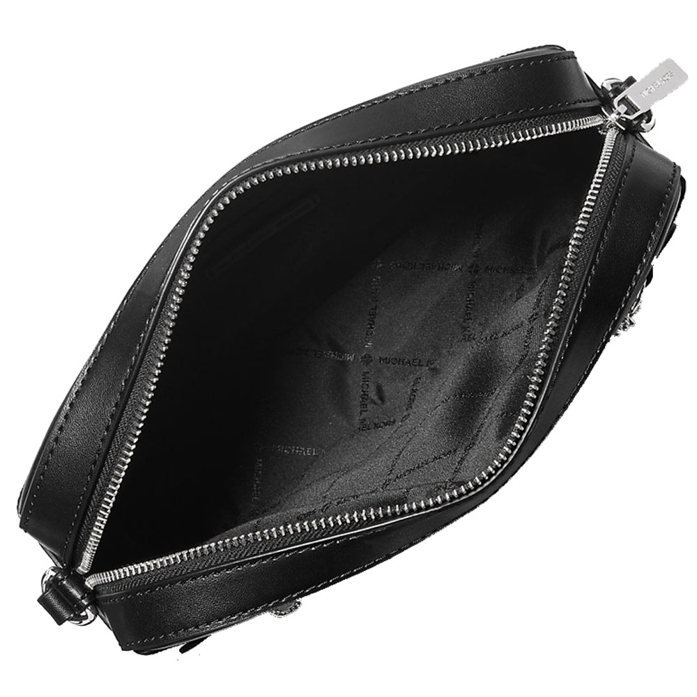 Michael Kors Jet Set Large Ombré Signature Logo Crossbody Body Black # 35R5STTC9V
