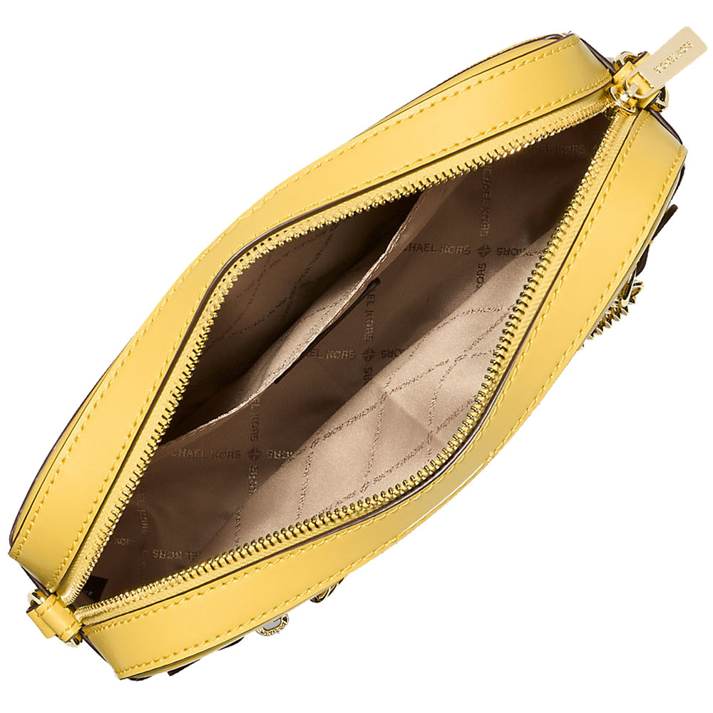 Michael Kors Jet Set Large Ombré Signature Logo Crossbody Bag Daisy Yellow # 35S5GTTC9V