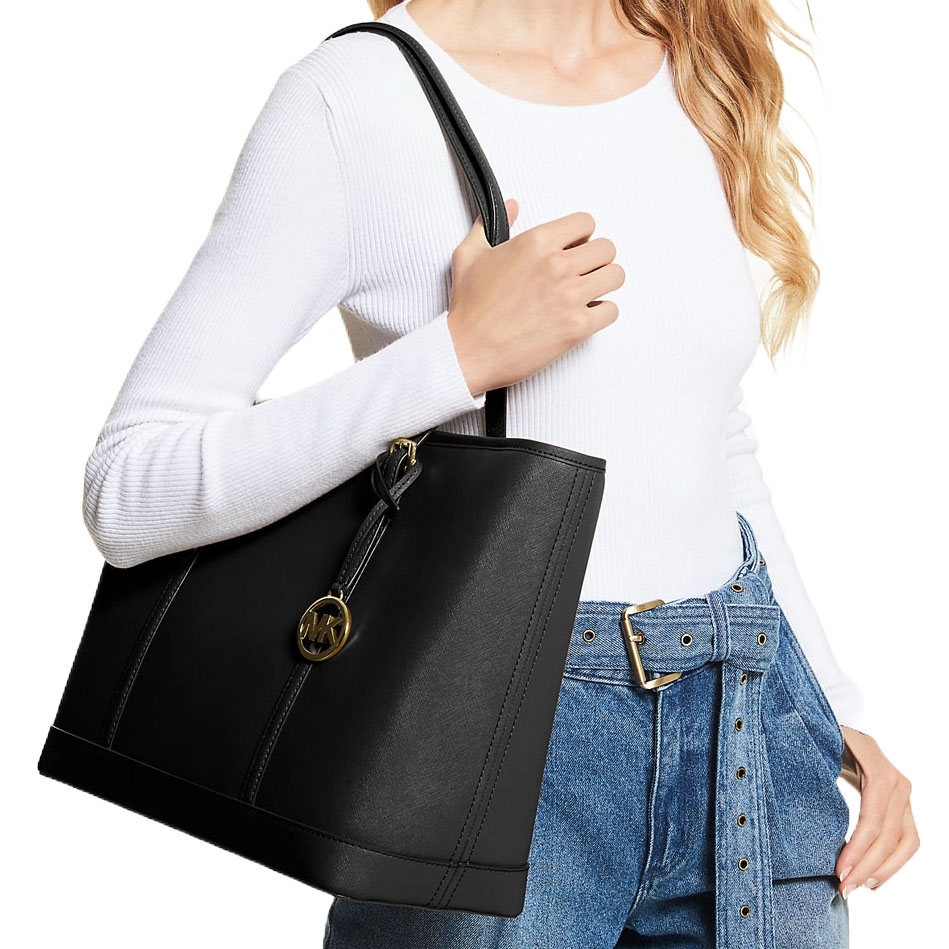 Michael Kors Tote Shoulder Bag Sady Large Top Zip Shoulder Tote Black # 35F0GTVT9L