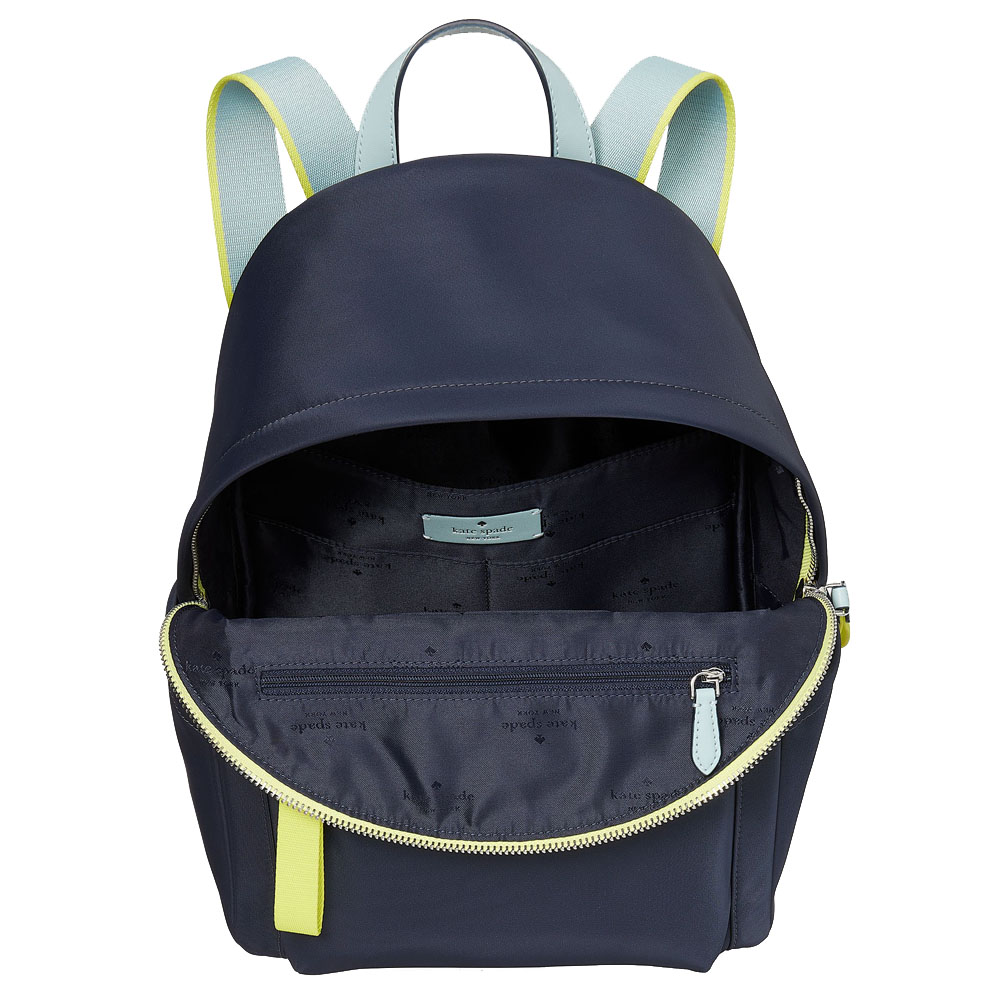 Kate Spade Chelsea Nylon Colorblock Medium Backpack Blazer Blue # KE955