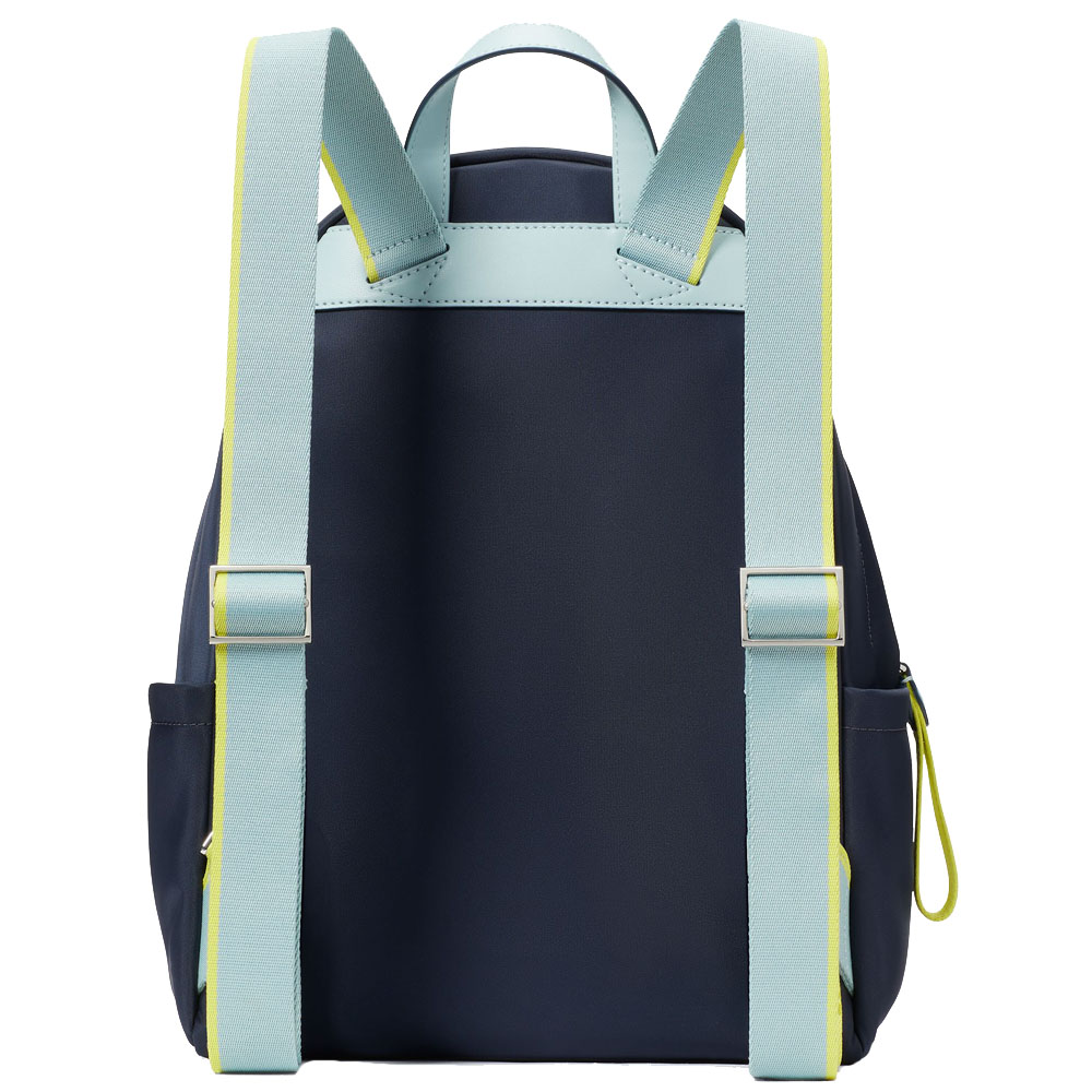 Kate Spade Chelsea Nylon Colorblock Medium Backpack Blazer Blue # KE955