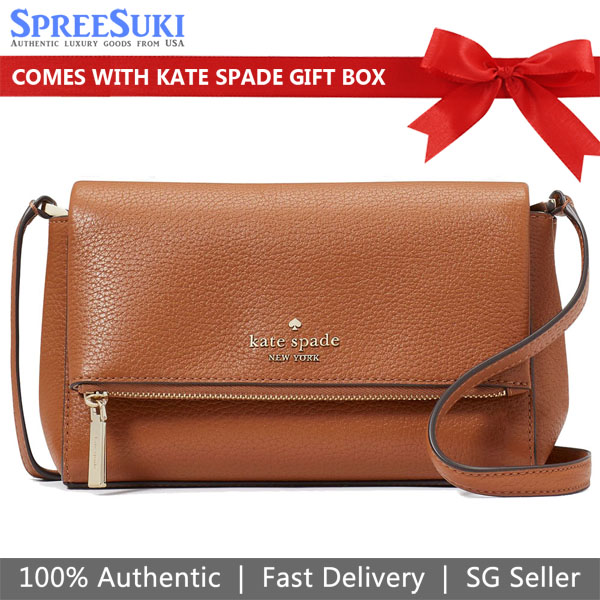 Kate Spade Leila Mini Crossbody Warm Gingerbread # KE487D1
