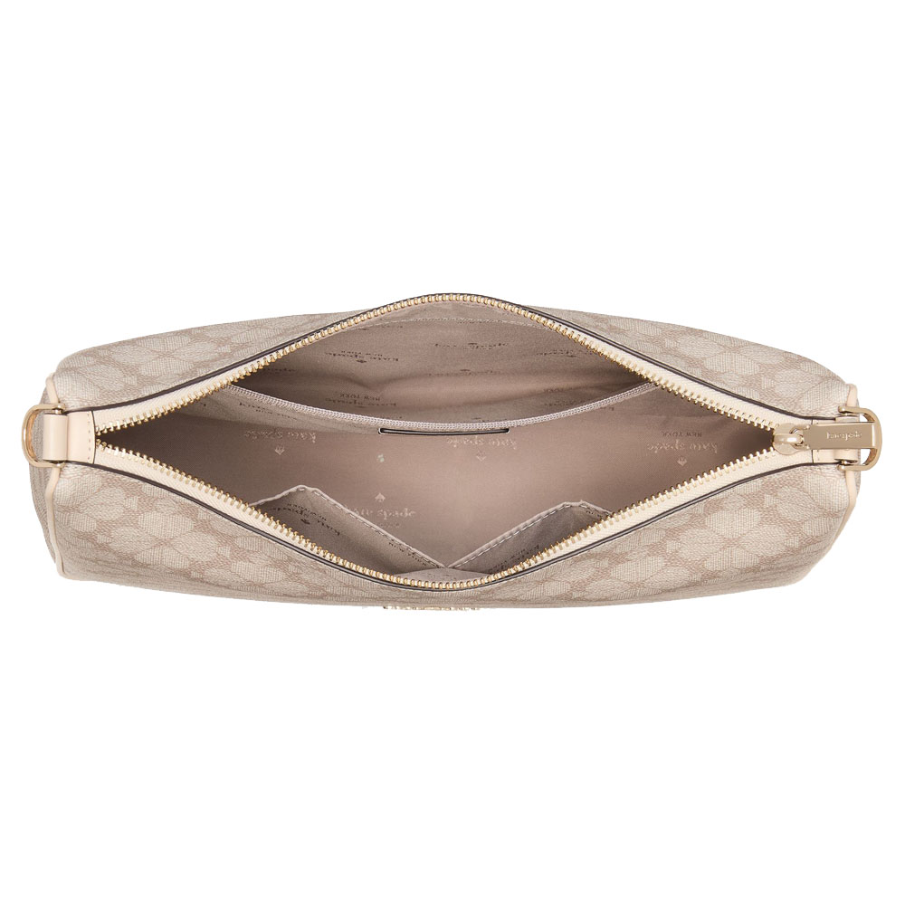 Kate Spade Sling Bag Spade Flower Crossbody Dark Beige # KK148
