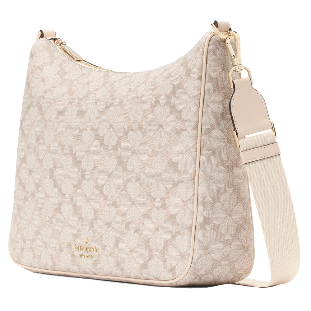Kate Spade Sling Bag Spade Flower Crossbody Dark Beige # KK148
