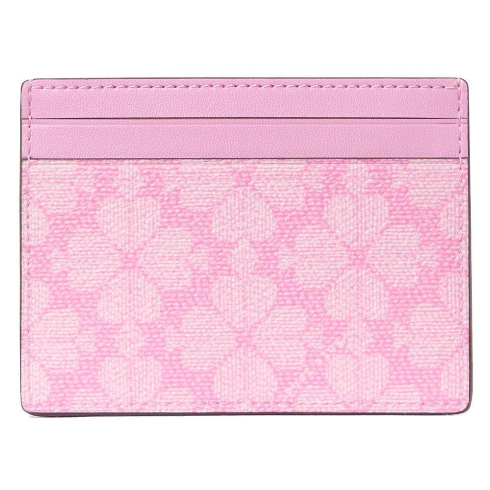Kate Spade Boxed Spade Flower Small Slim Card Holder Parisian Rose Pink # KK253