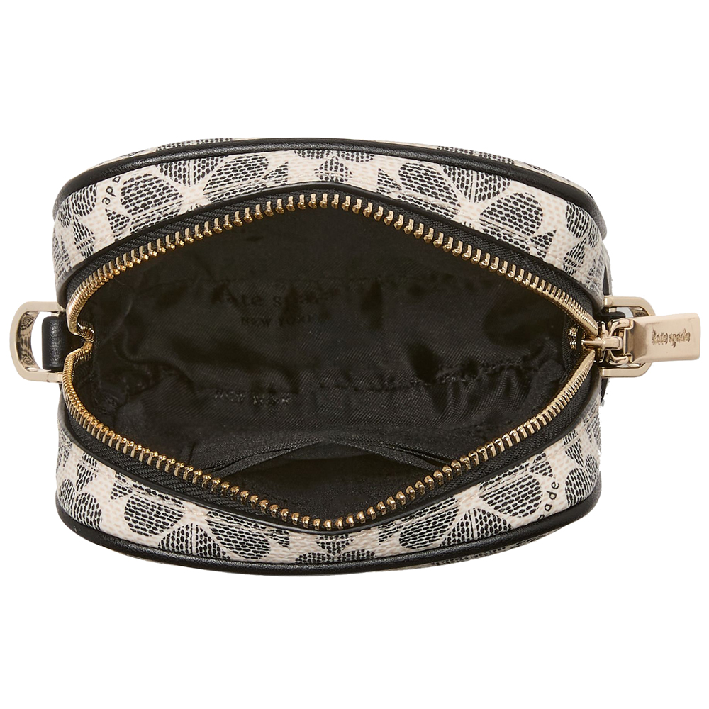 Kate Spade Spade Flower North South Zip Phone Crossbody Sling Bag Black # KL192