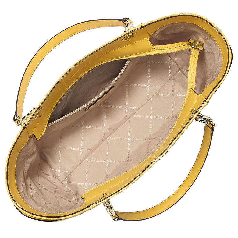 Michael Kors Jet Set Travel Large Chain Shoulder Tote Daisy Yellow # 35S4GTVT3B