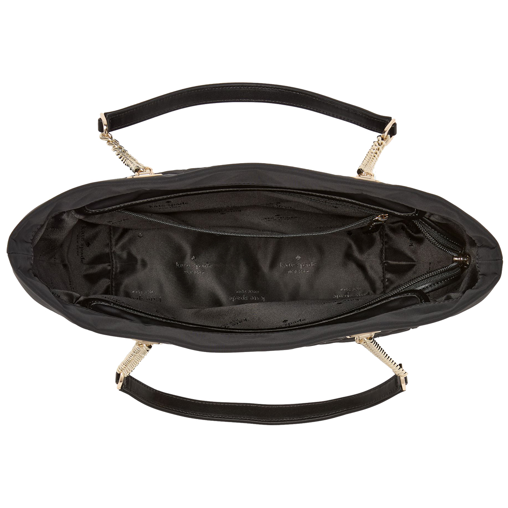 Kate Spade Spade Flower Quilted Medium Tote Black # KK156