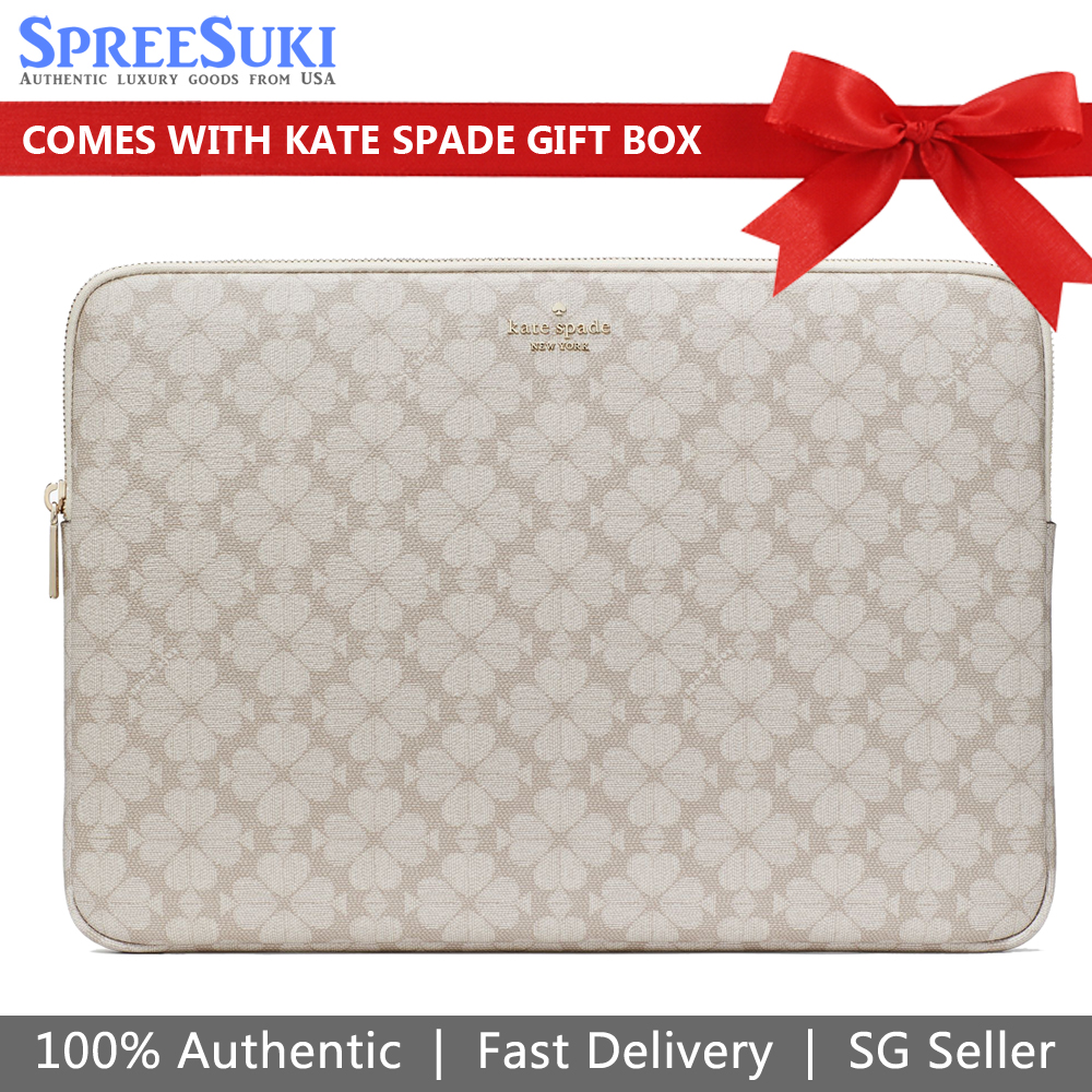 Kate Spade Spade Flower Universal Laptop Sleeve Dark Beige # KG706