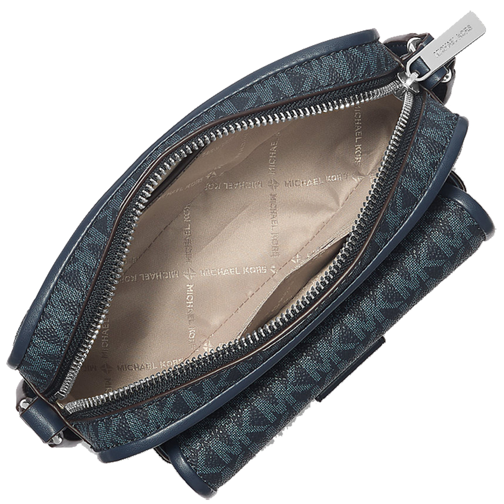 Michael Kors Bradshaw Extra-Small Signature Logo Camera Crossbody Admiral # 35R5S2BC0B