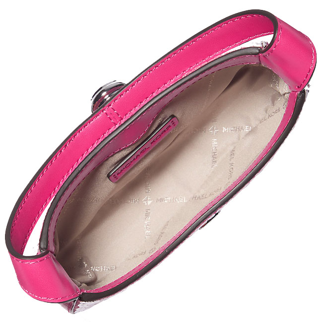 Michael Kors Lyra Extra-Small Signature Logo Crossbody Bag Dragonfruit # 35R5S1YC0B