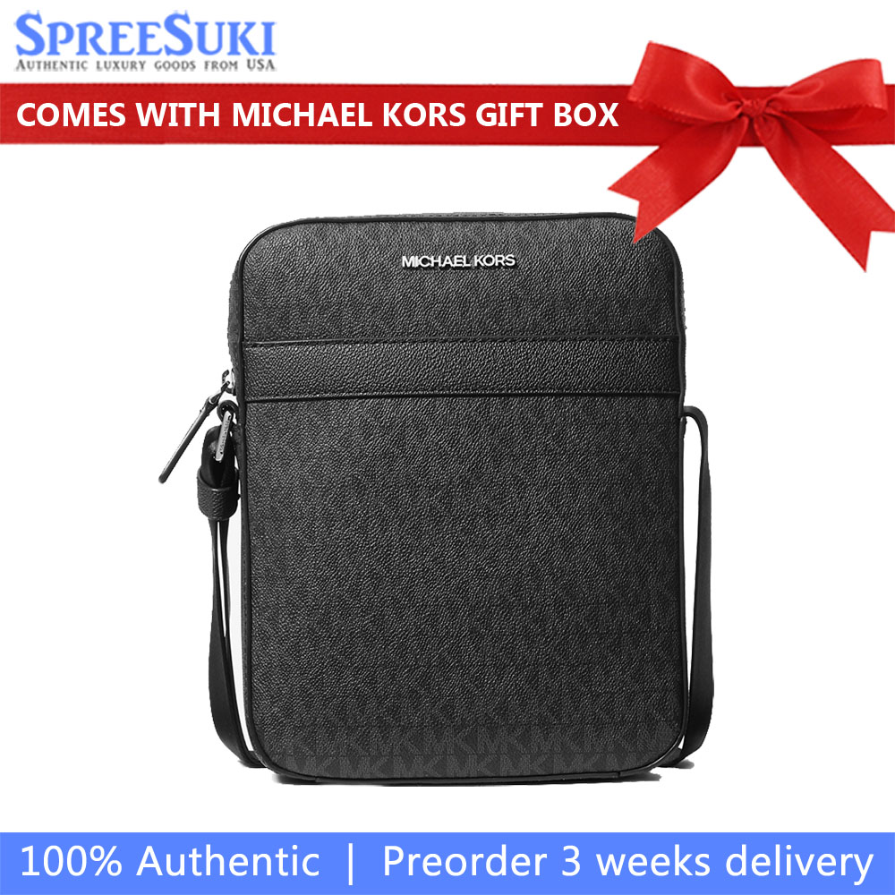 Michael Kors Cooper Signature Logo Flight Bag Black # 37F2LCOL6J