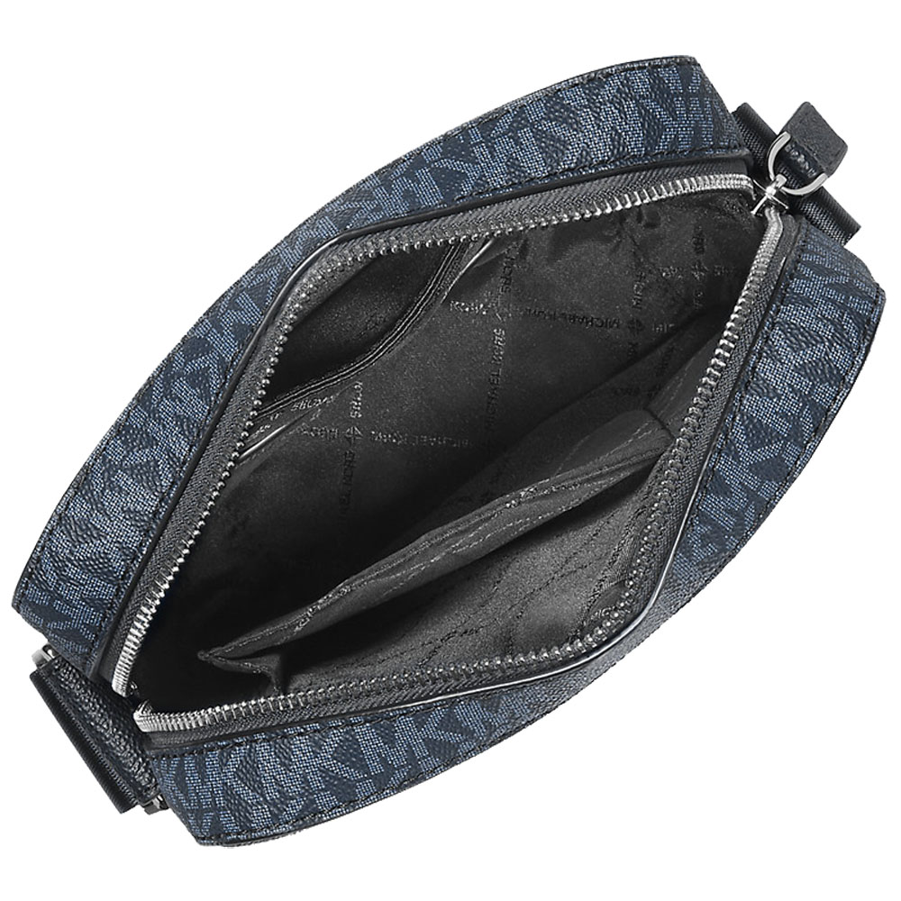 Michael Kors Cooper Signature Logo Flight Bag Admiral Pale Blue # 37F2LCOL6J