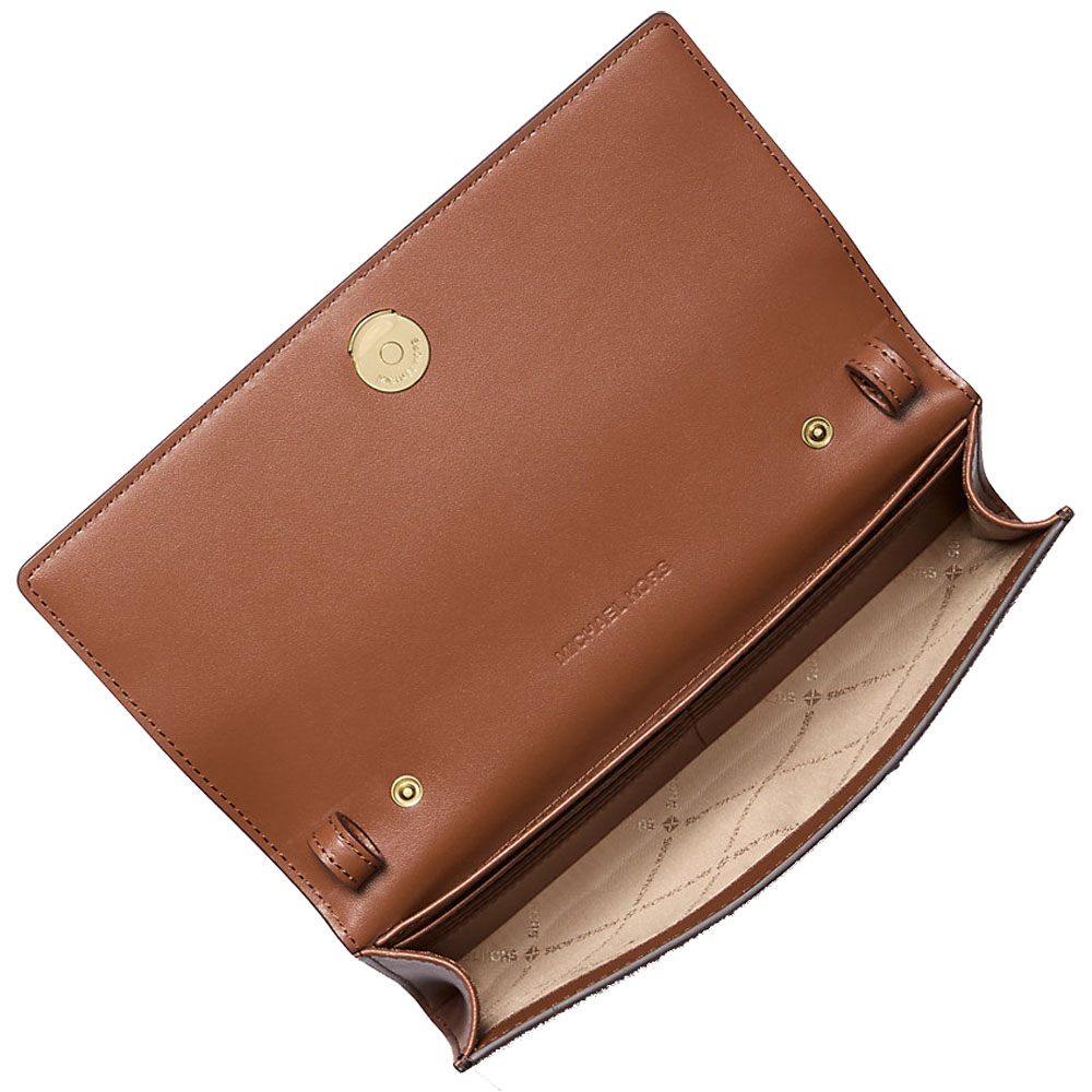 Michael Kors Carson Large Signature Logo Convertible Crossbody Bag Brown # 35S5G2ZC7B