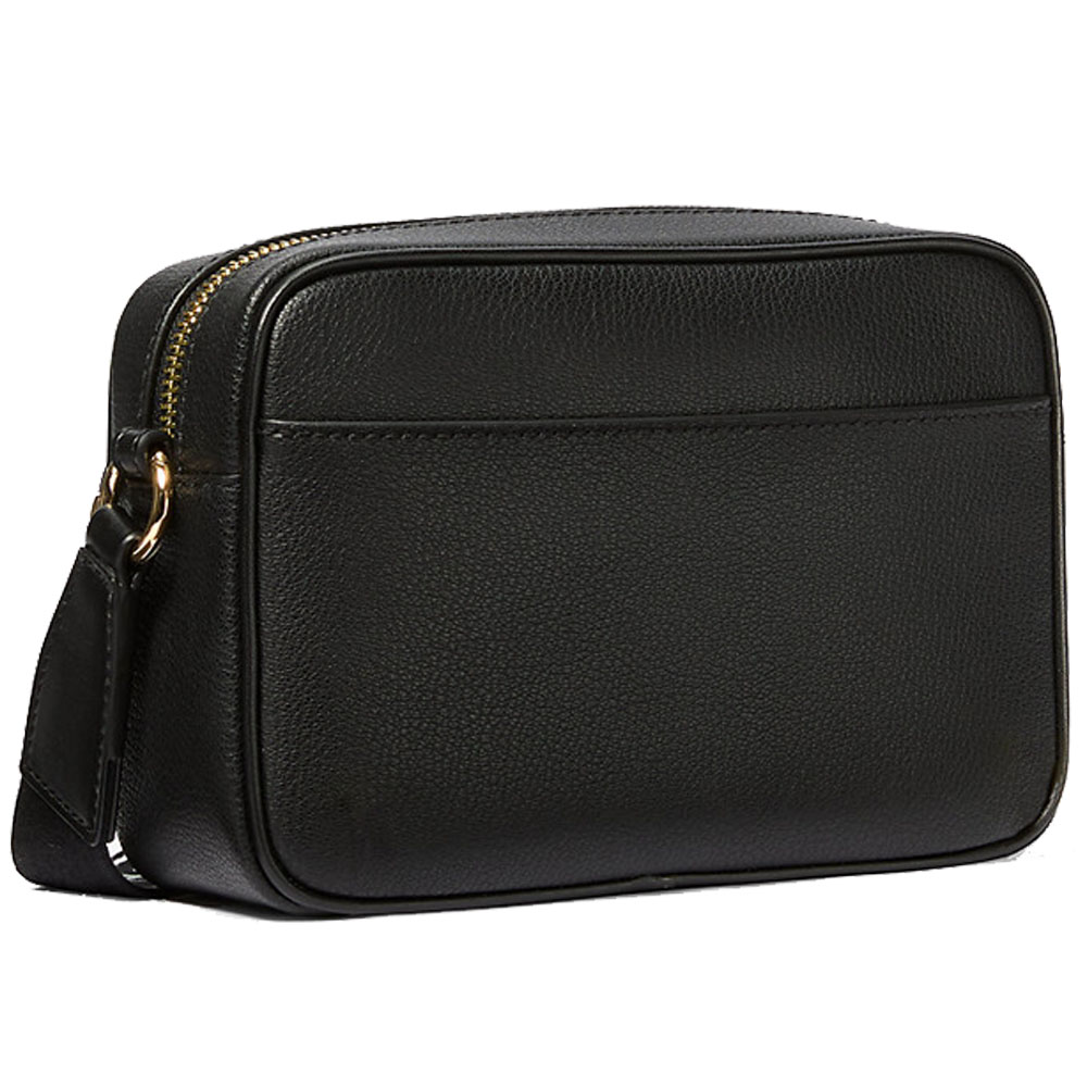 Michael Kors Jet Set Travenuel Medium Leather Messenger Bag Black # 35S5GTTC2L