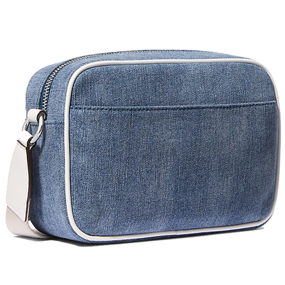 Michael Kors Jet Set Medium Denim Crossbody Bag With Case For Apple Airpods Pro Denim # 35R5STTC2C