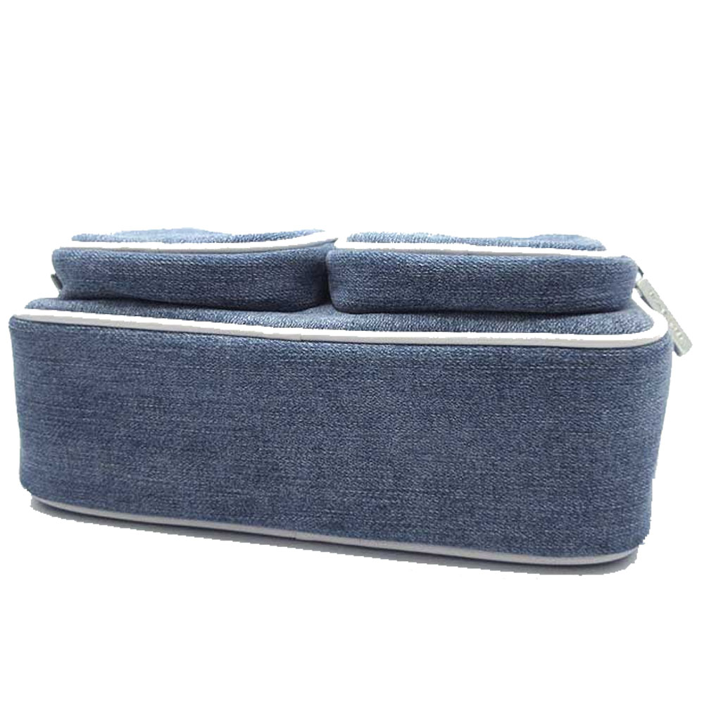 Michael Kors Jet Set Medium Denim Crossbody Bag With Case For Apple Airpods Pro Denim # 35R5STTC2C