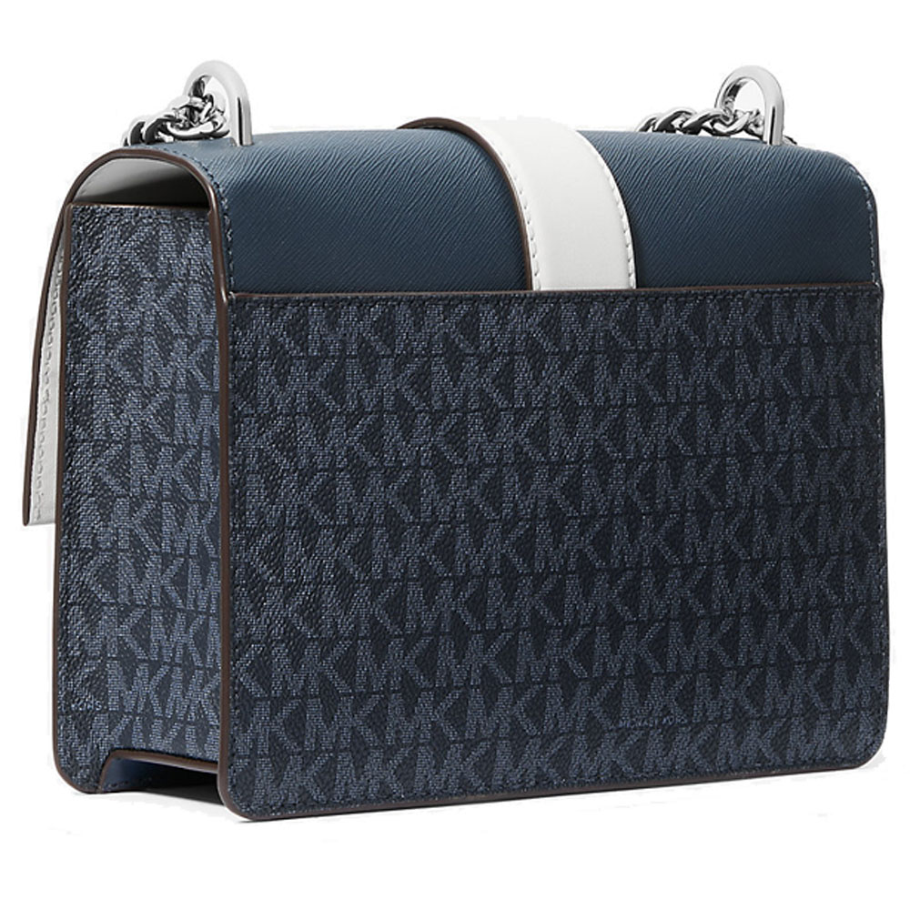 Michael Kors Greenwich Small Color-Block Signature Logo Crossbody Bag Admiral Multi # 35S5SGRC1B