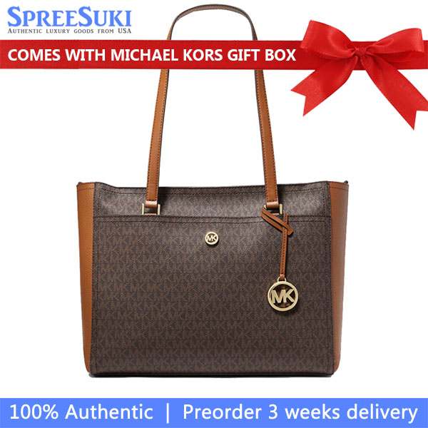 Michael Kors Maisie Large Logo 3-In-1 Tote Bag Brown # 35T1G5MT7B