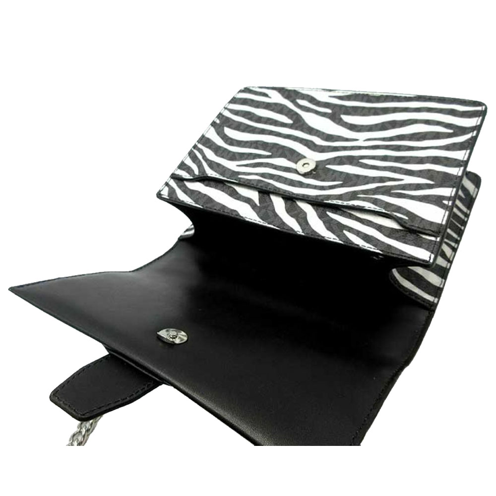 Michael Kors Greenwich Small Animal Print Logo Crossbody Bag Black # 35S5SGRC1V