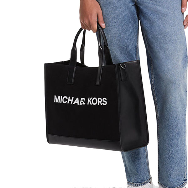 Michael Kors Cooper Canvas Tote Bag Black # 37S5LCOT4U